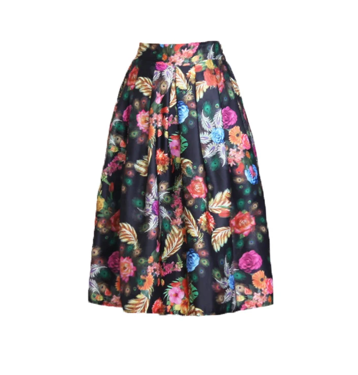 floral puffy skirt