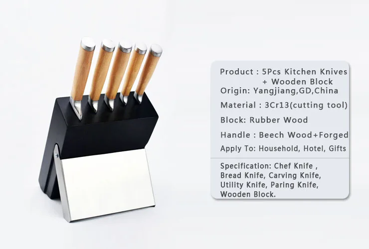 juego de cuchillos DAKOO Kitchen Knives KS46306A, imagen 2