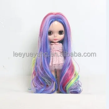 baby doll with rainbow hair