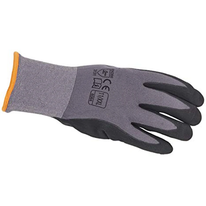 
Customized nitrile coated gloves daily work safety gloves 