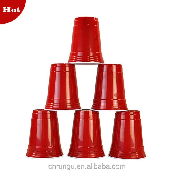 Buy Wholesale China 16oz Disposable Plastic Red Solo Cups For Party Games &  16oz Disposable Plastic Red Solo Cups at USD 0.036