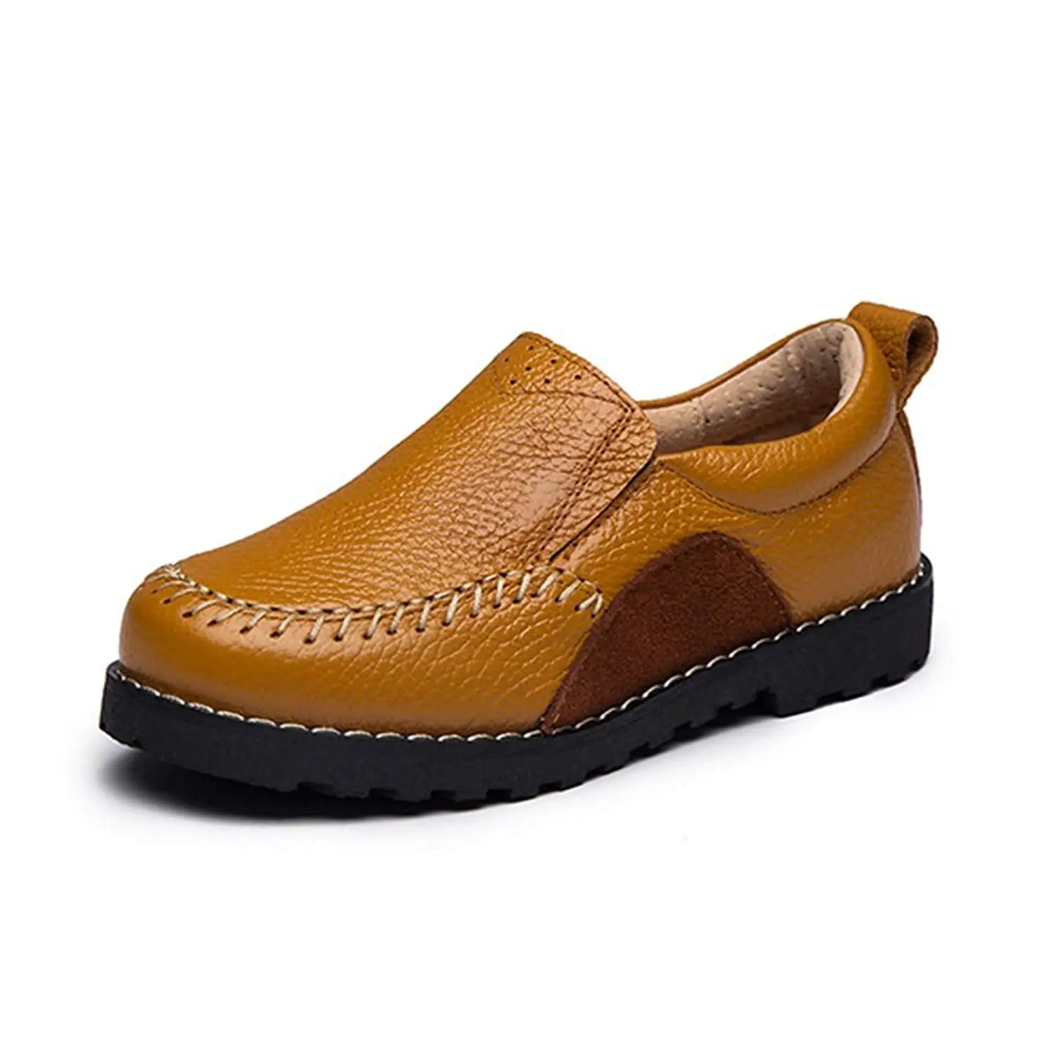 F-OXMY Boys Oxfords Dress Shoes Brogue Wing-Tip Burable Slip On Casual Shoes Toddler//Little Kid//Big Kid