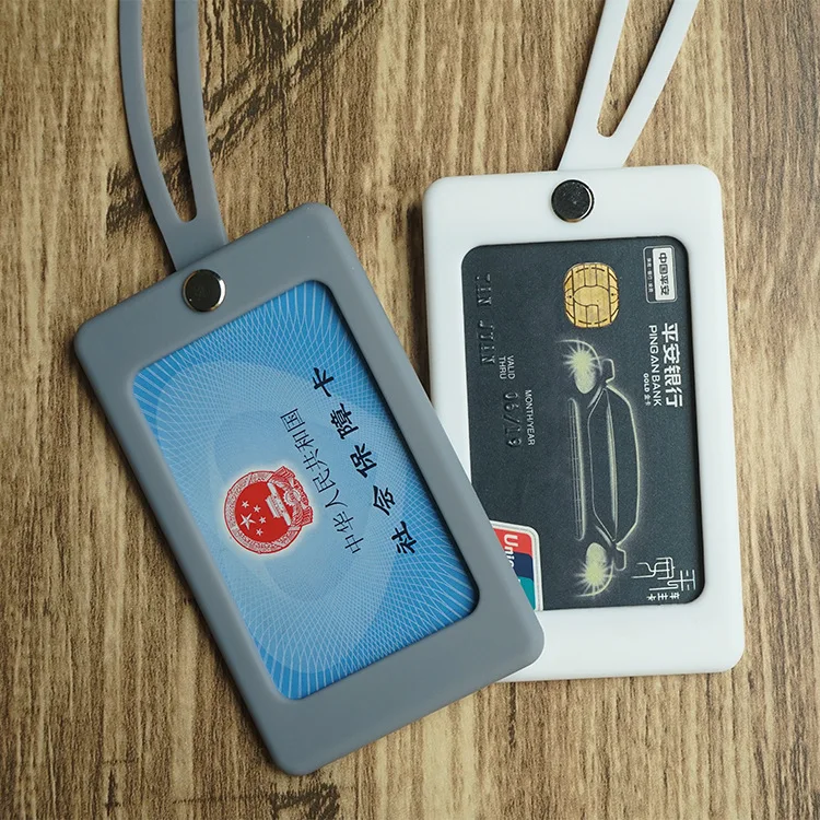 Custom Silicone Card Holder Sticker Buy Silicone Card Holder,Id Card