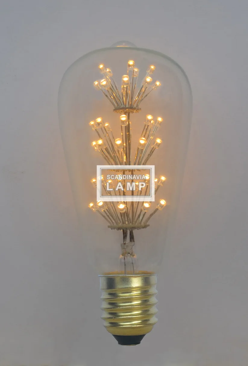 Scandinavialamp Die E27 Led Jahrgang Edison-glühbirne Weihnachtsbaum