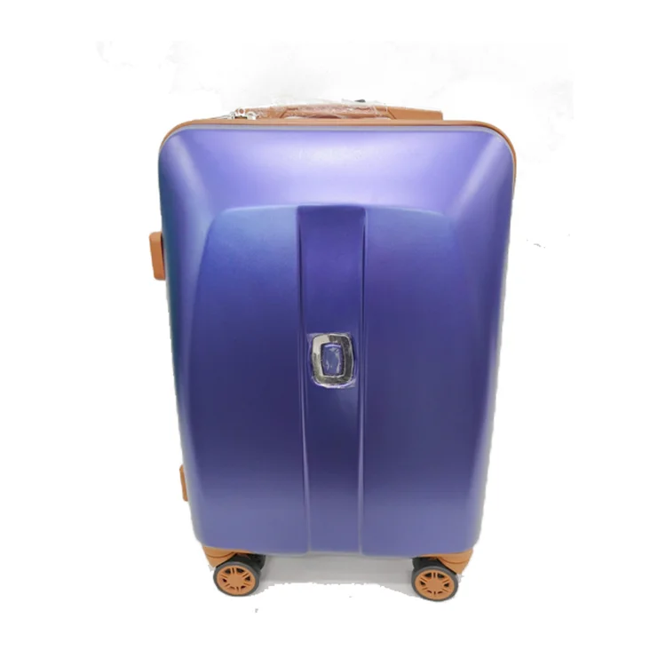 purple hard suitcase