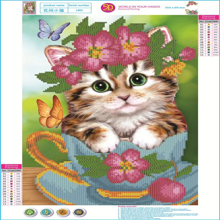 Cute Cat Picture Diamond Painting Kids Diy 5d Diamond Painting Buy 5d Diamond Painting Cat Diamond Painting Cross Stitch Kits Diamond Painting Kids Product On Alibaba Com