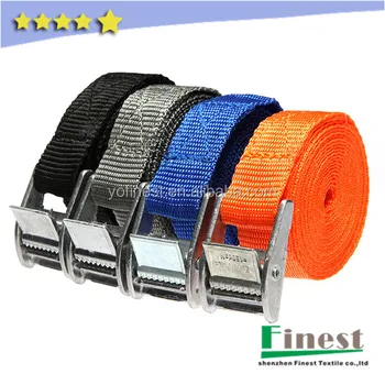 Cargo Binding Webbing Polyester Strap With Metal Buckle - Buy Polyester ...