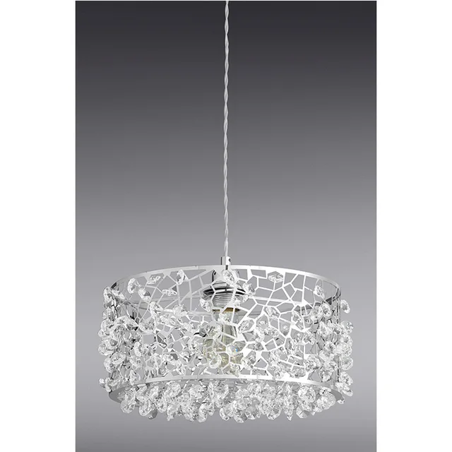 China Cut Crystal Pendant Lighting Whole Alibaba Laser Cut Metal Pendant Lighting With K9 Crystal Octagonal Beads Decoration