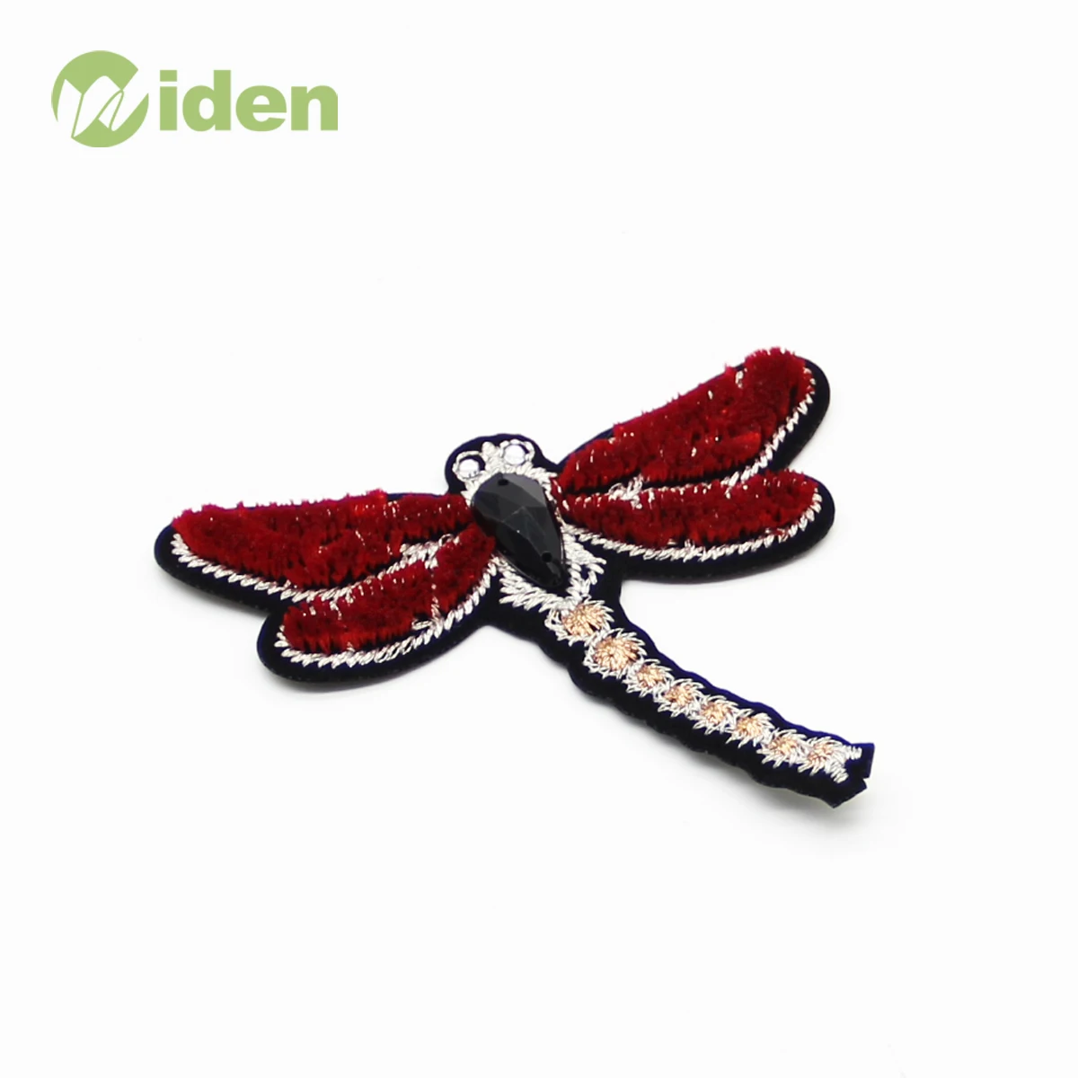 Wholesales Dragonfly Design Rhinestone in 3D Embroidered Appliques