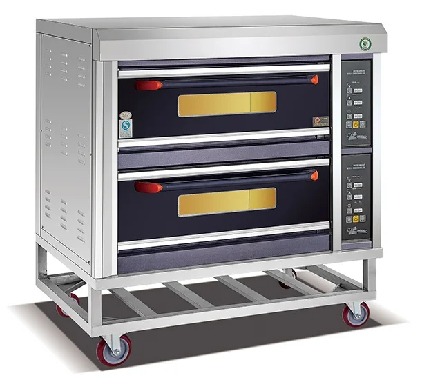 French Baguette Double Deck Bread Bakery Oven With Digital Display
