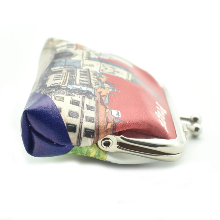 Manufacturer wholesale custom PU leather souvenir coin purse