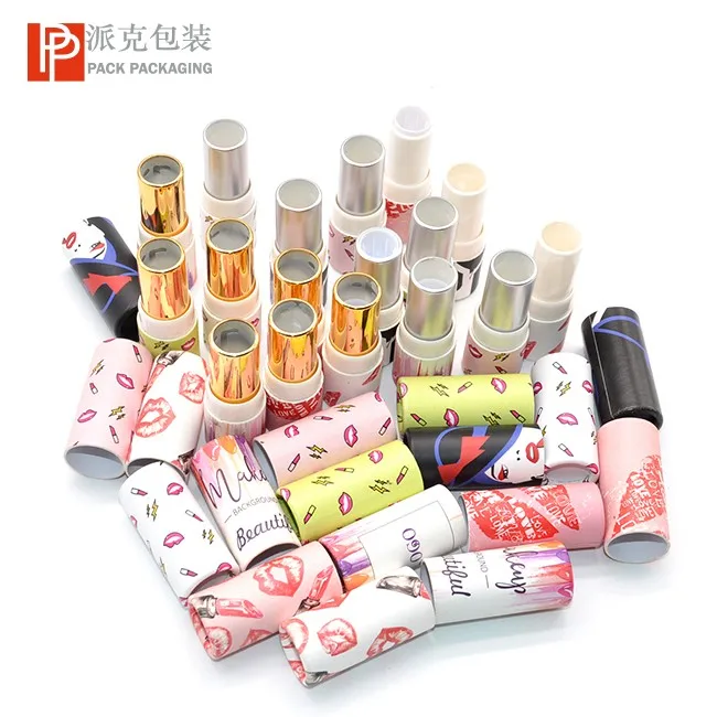 Eco Friendly Round Cardboard Paper Lipstick Tube Twist Up Paper Tubes