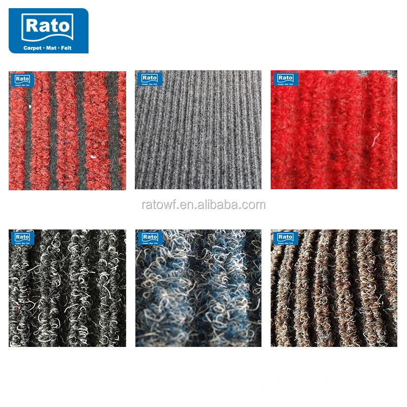 Ribbed Led Door Carpet Mat With TPR Backing from China factory