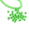 Grass green 14mm-18mm ornament decorating jewelry crystal glass rondelle faceted beads
