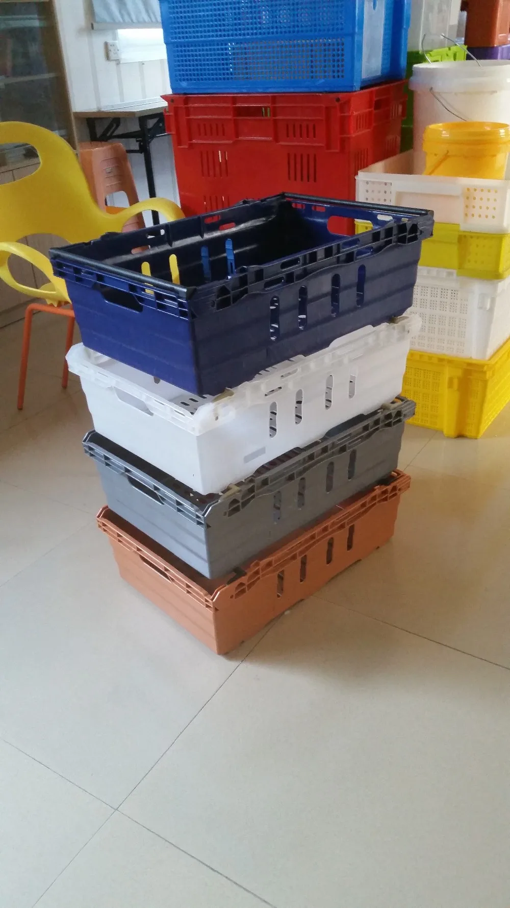 47l Fruit Crate Stack Plastic Crates Plastic Crates For Produce Buy