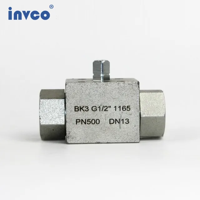 INVCO Pneumatic actuator 3 way High Pressure ball valve ,Stainless Steel Pneumatic Ball Valve for high media