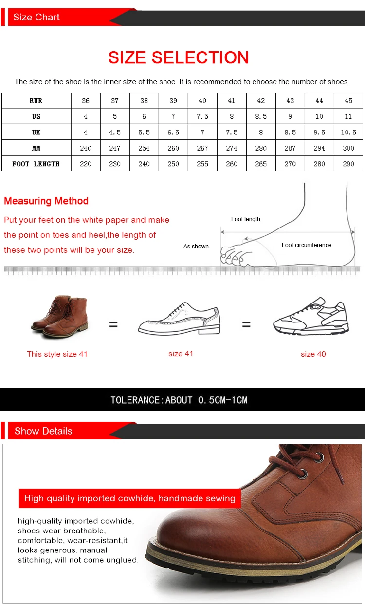 Leather Military Boots