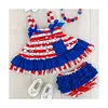 Bulk sale 4th of july girls outfit set children clothes