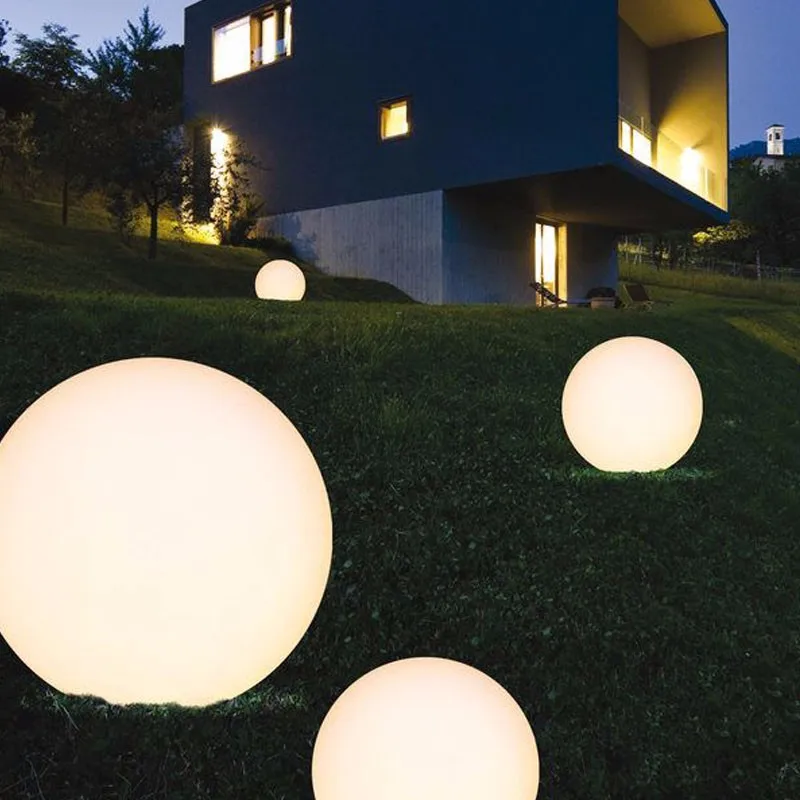 Illuminated Outdoor Spheres Outdoor Lighting Ideas
