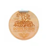 custom made Round Engraved Sports Triathlon Marathon Running Race Award Souvenir wooden medal with Ribbon
