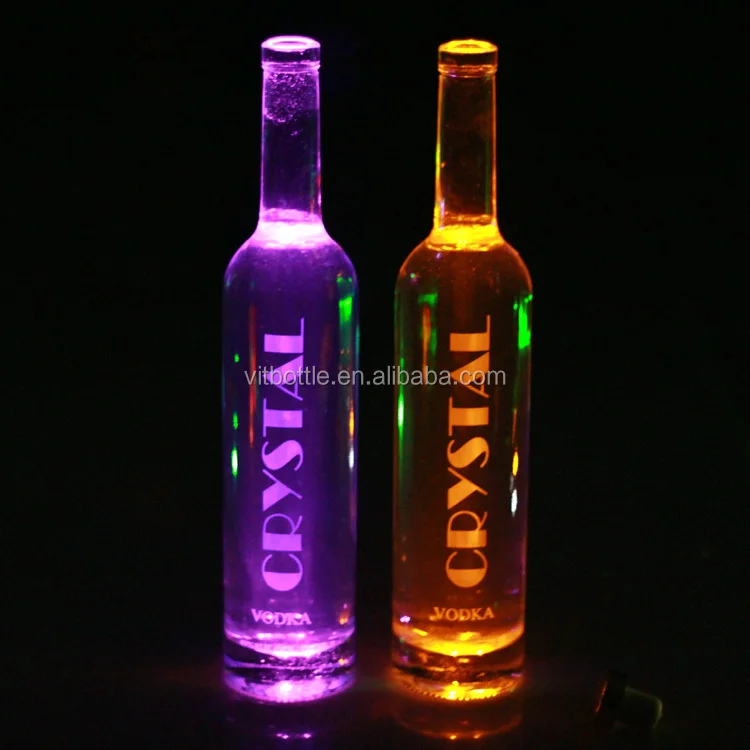 Cool Design Spray Painting Gold Champagne Bottle Glass Water Bottle