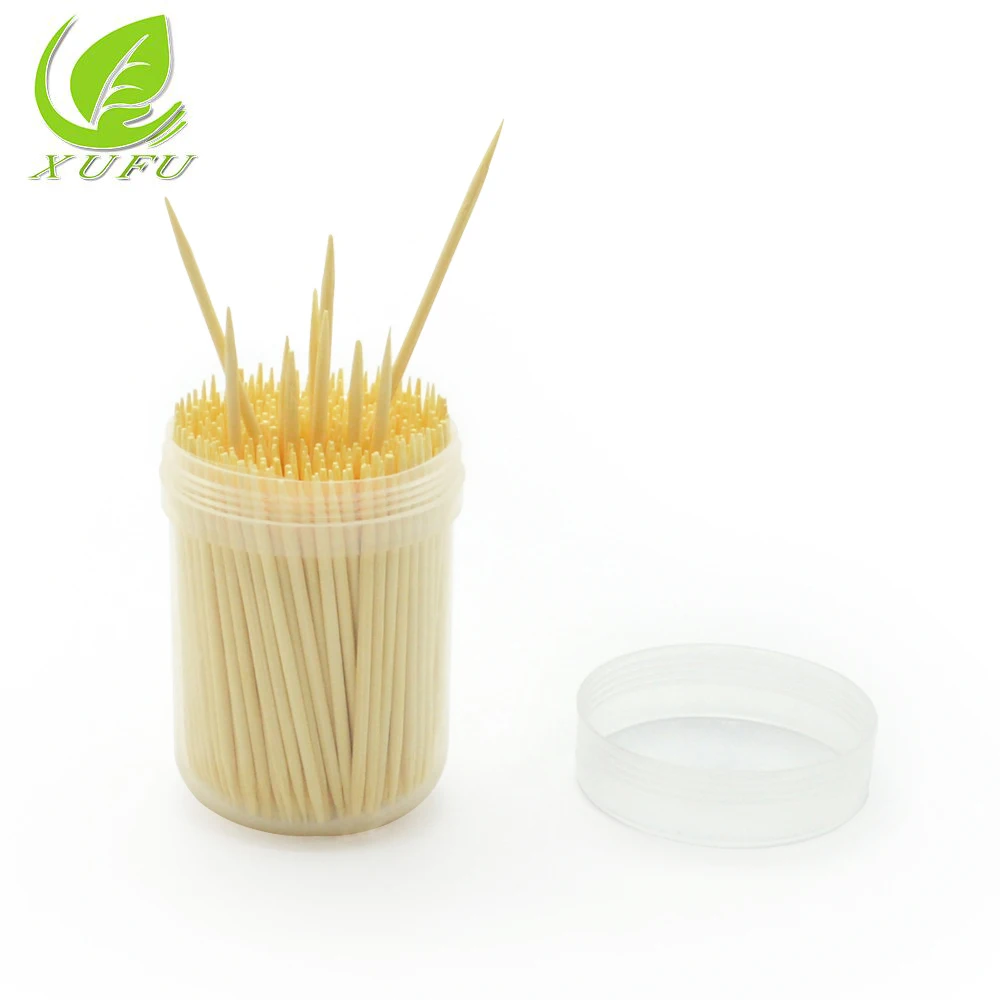 1500 Count Bamboo Wooden Toothpicks - 3 Sturdy Dispensers, Single Point, 2.5 Inch, Eco-Friendly & Chemical-Free