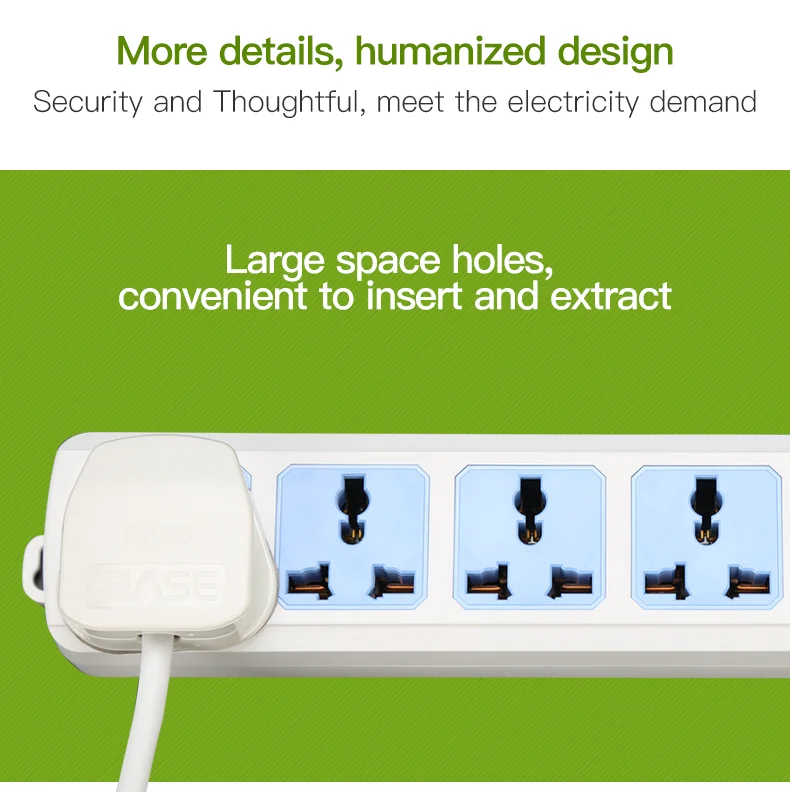 SIASE universal mutil electrical socket extension