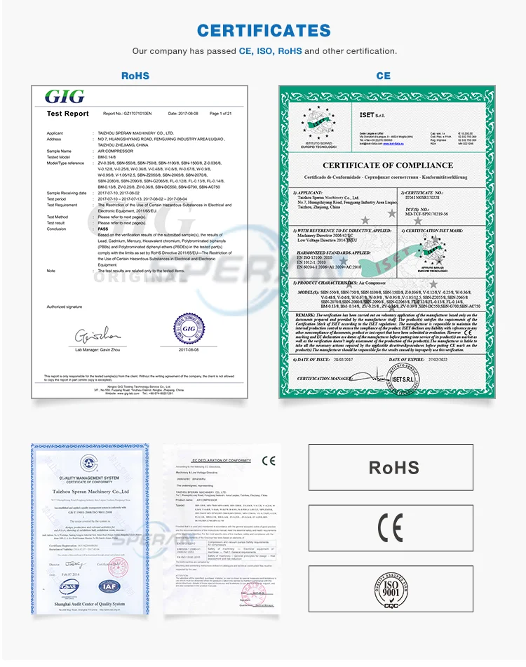 Pressure Switch Oil Free Piston Compressor Air Compressor Spare Parts