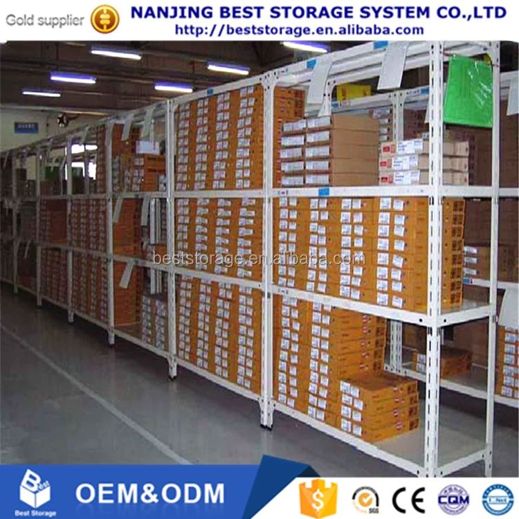 50100kg Light Duty Diy Slotted Angle Shelving Rack With Iso9001 And Ce