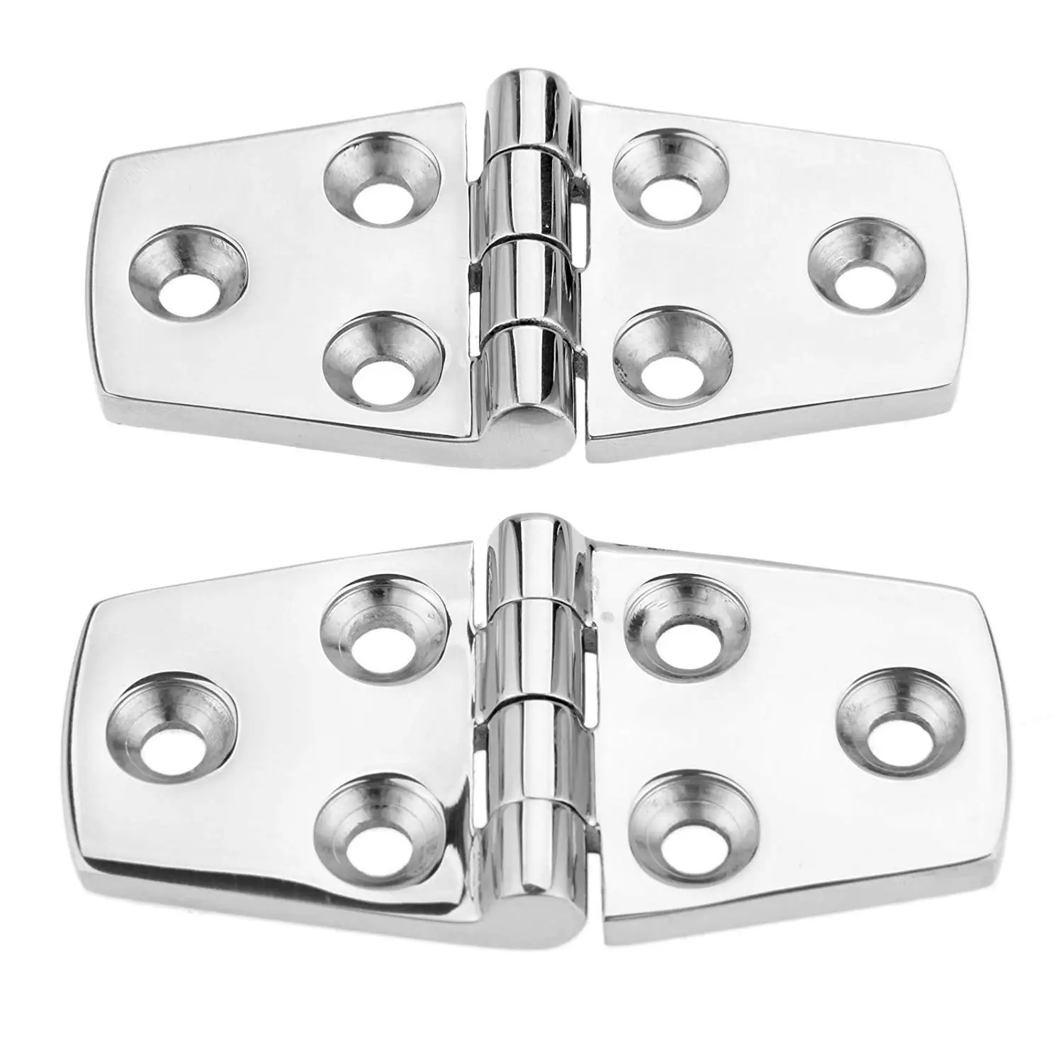 Mtsooning 4pcs Boat Hatch Handle Stainless Steel Round Pull Ring Latch Locker Flush 1.97 Locker Marine Yacht Cabinet Pull Lift