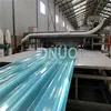 Glass fiber translucent wave roofing sheet plain panel making machine