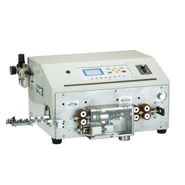 HMC-S04 automatic enameled wire Magnet copper wire cutting and stripping machine