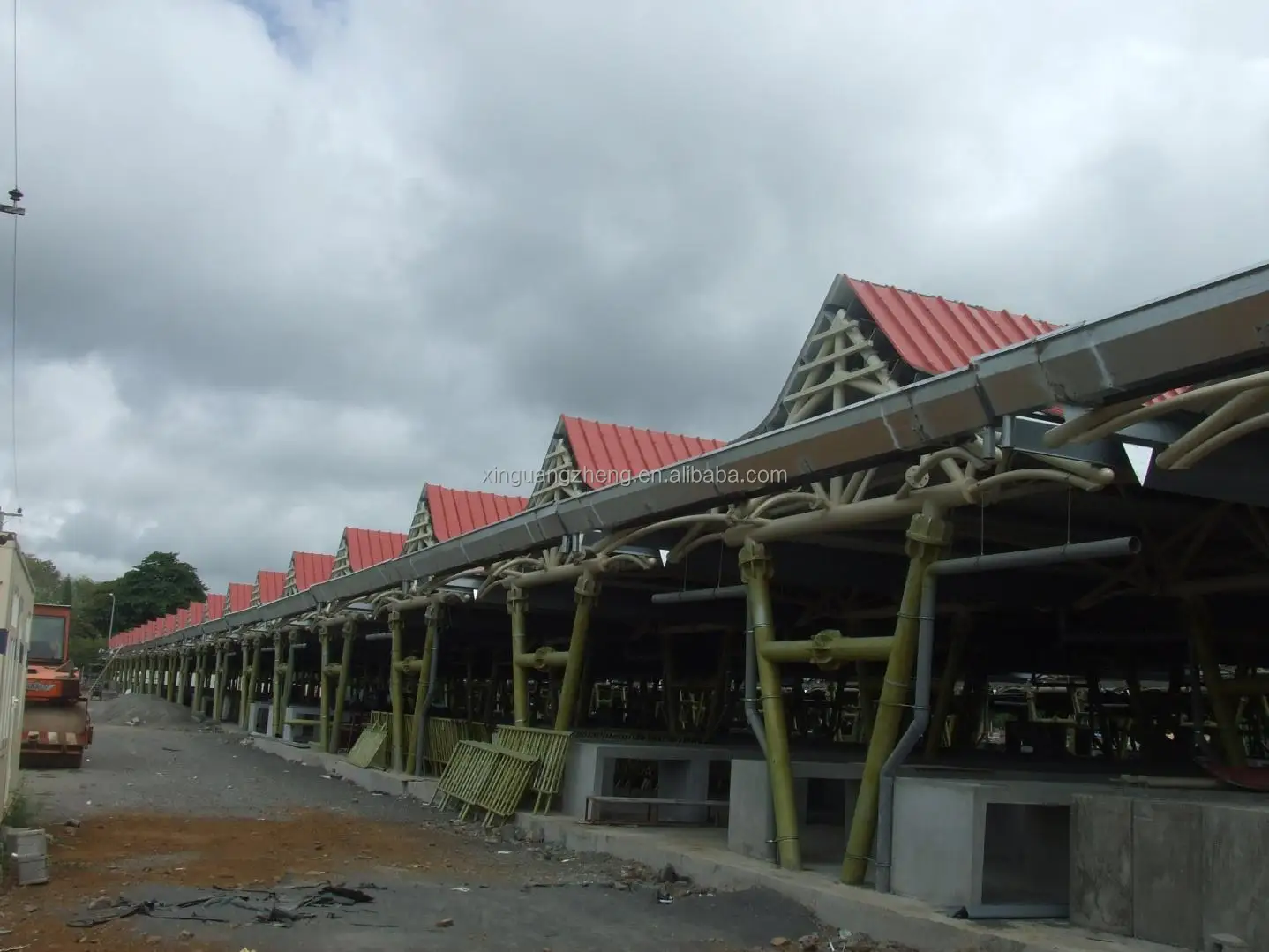 Industrial prefab steel structure frame warehouse