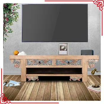 Reproduction Chinese Recycle Solid Wooden Furniture Tv Stand