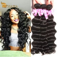 haifa hair Raw Indian natural curly hair extensions 1 piece indian Virgin water wave Hair bundle