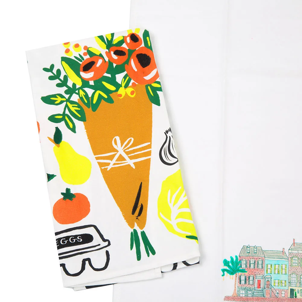 HY Microfiber Bamboo Tea Towel Export Custom Printed Wholesale