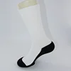 Economical bulk polyester high quality black bottom blank socks