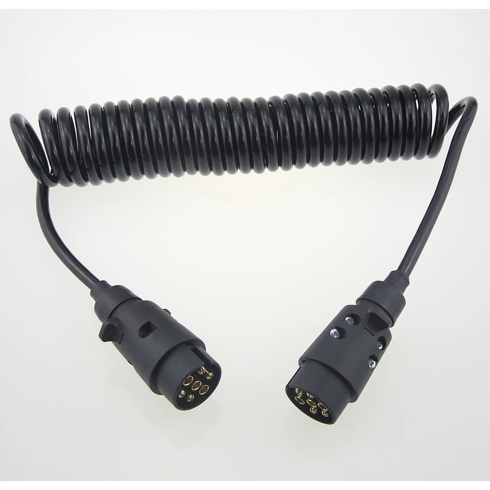 coiled 7 pin trailer wire harness image 8