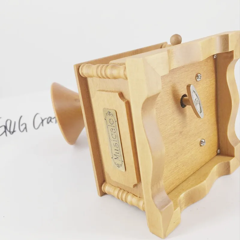 wooden dj toy