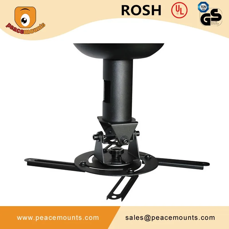 Rotate 360 Degrees Pitch Adjustable Flip Down Projector Ceiling Mount