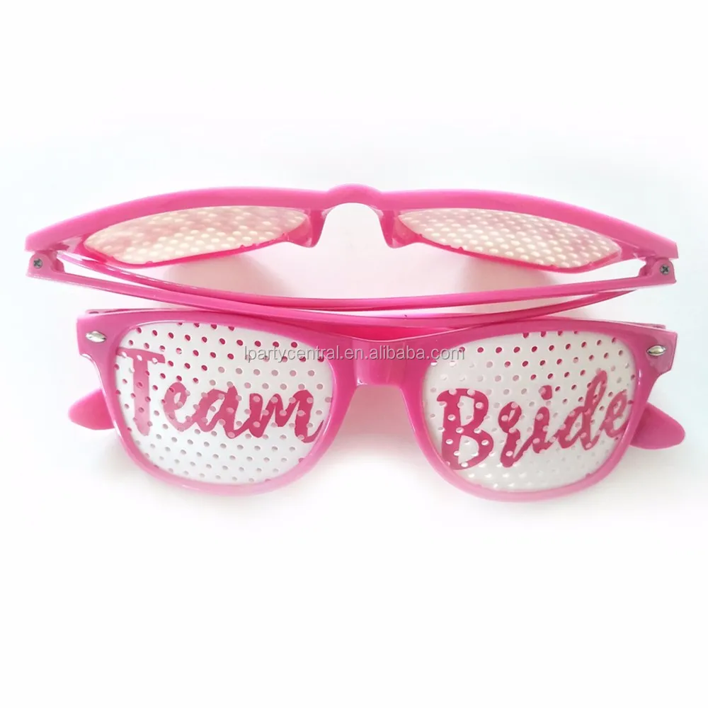 Wedding Pink Sunglasses Set Team Bride And Bride Sunglasses With Pink