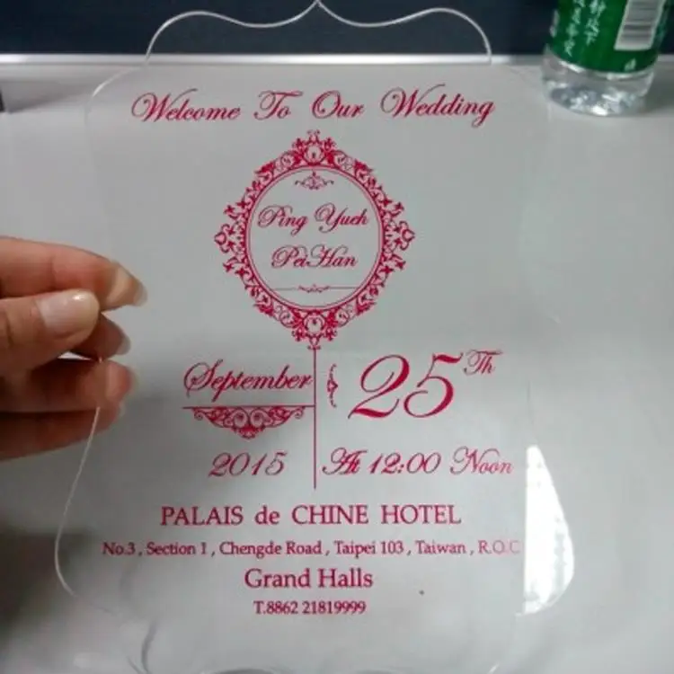 Plastic Wedding Invitations 8