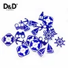 D&D 7pcs/lot 2-Holes Mixed Wooden Button Sailor series Craft Buttons Scrapbook Craft&Garment button Accessories