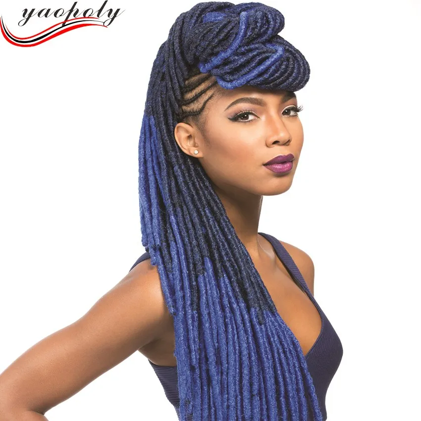 Synthetic Soft Dreadlock Braid Hair Long Curly Crochet Braid Hair