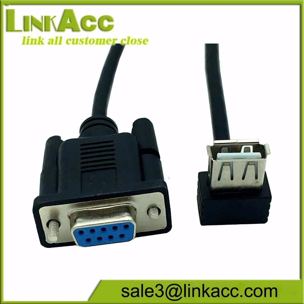 Usb Mini To Rs232 Female To Female Port Serial 9p Db9 Terminal