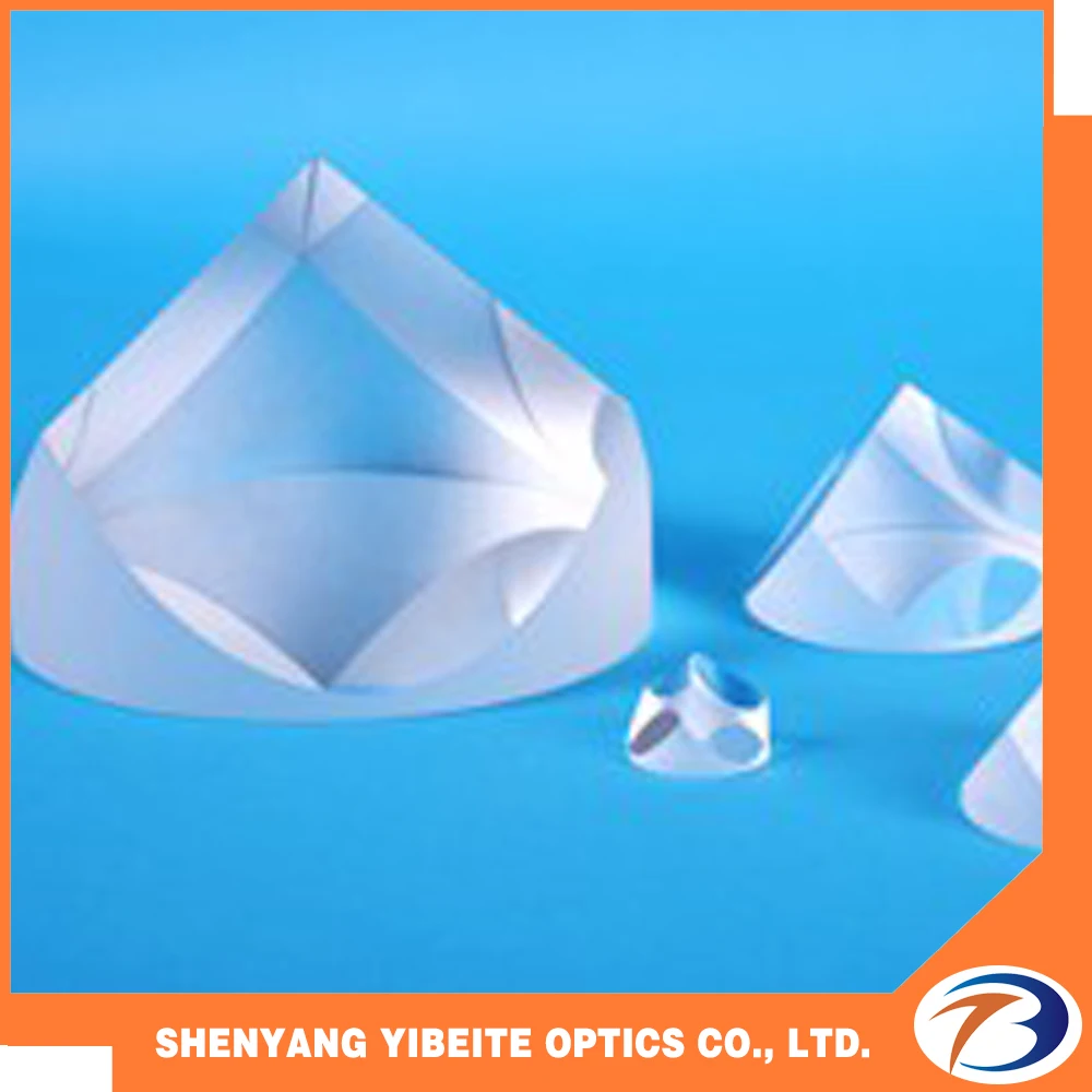 Optical fused silica quartz glass sapphire corner cube prism corner cube retroreflector