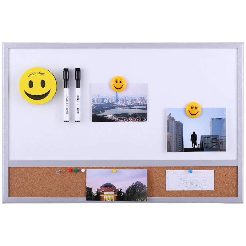
40*60 Sizes Wholesale Dry Erase Magnetic White Notice Memo Bulletin Cork Board With Wooend Frame 