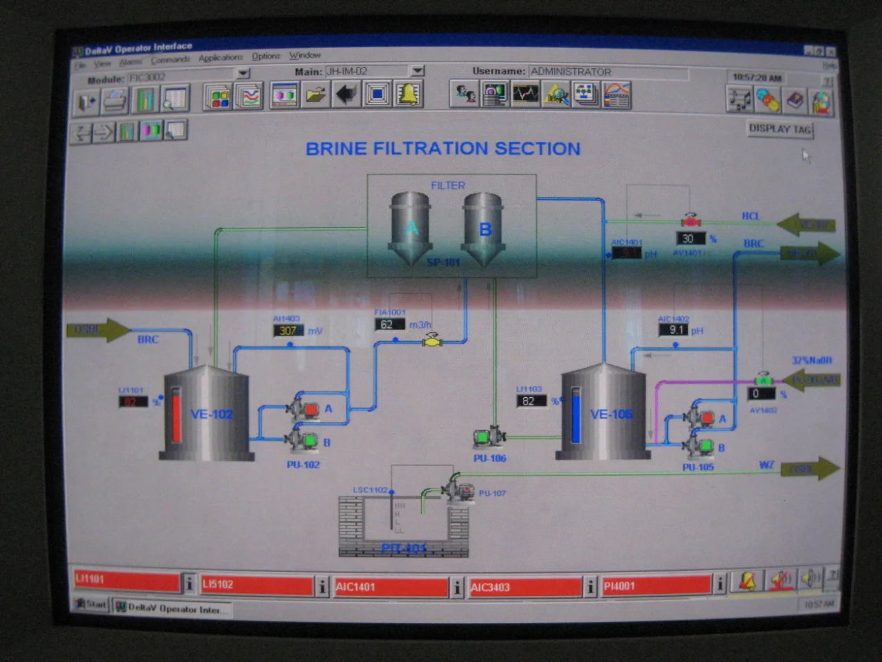 ionic membrane caustic soda making machine caustic soda production line