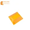 Yellow raised pavement marker reflective plastic road stud