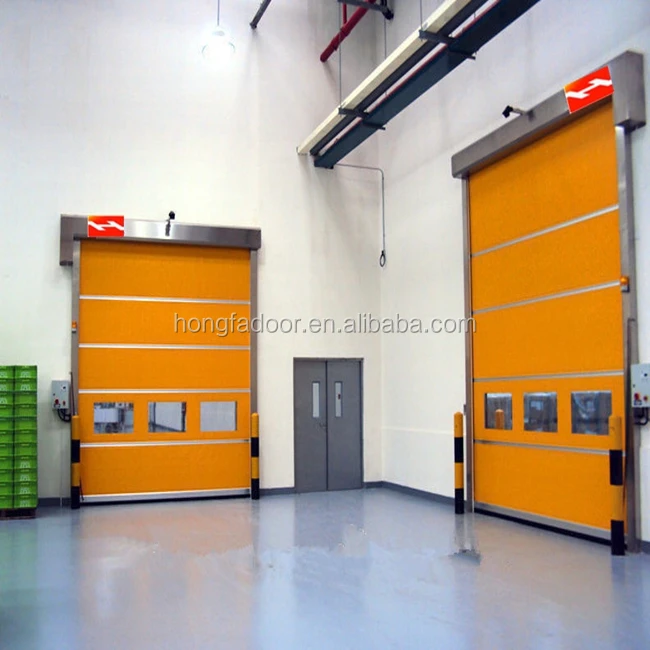 ПВХ двери гаража с пешеходных дверца